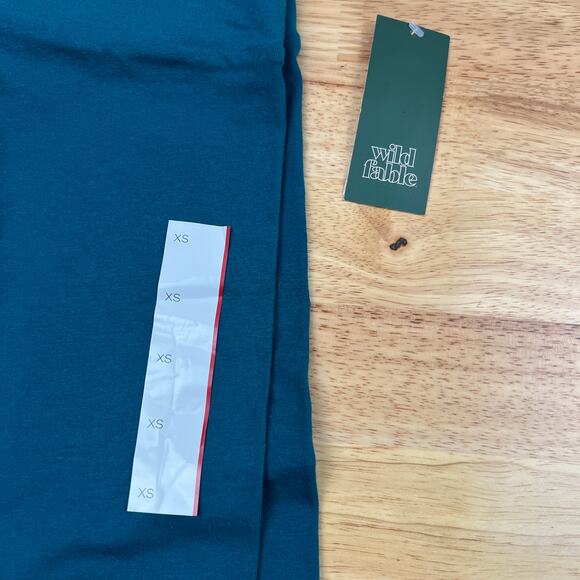 Wild Fable Women's Deep Teal Blue High Rise Bike Shorts - Size XS - NWT - Picture 3 of 4